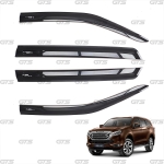 คิ้วกันสาด กันสาดฝน 4 ประตู 4 ชิ้น สีชา สำหรับ Isuzu MU-X Mux SUV 2WD 4WD LS ปี 2022-2023
